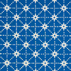 Stars Blue 179260 by Schumacher Designer Fabric