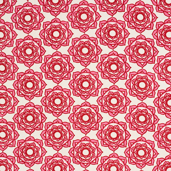 Rose Pink 179291 by Schumacher Designer Fabric MOLLY MAHON HAND BLOCK PRINTS LINEN 100% INDIA </p><p>Repeat: Horizontal: 7 3/4" (20CM) and Vertical: 5" (13CM) 54 - Swanky Fabrics -