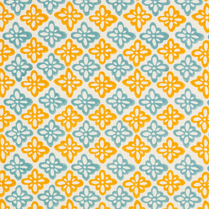 Pattee Turmeric 179303 by Schumacher Fabric Schumacher Fabric Pattee Turmeric 179303Fabric LINEN 100% INDIA </p><p>Repeat: H: HORZ. 3" (8CM) , V: VERT. 5 1/2" (14CM) 54 - Fabric Carolina -