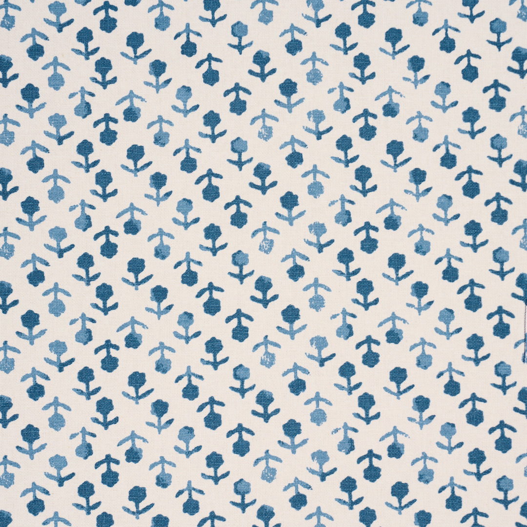 Beatriz Handprint Cobalt 179356 by Schumacher Designer Fabric