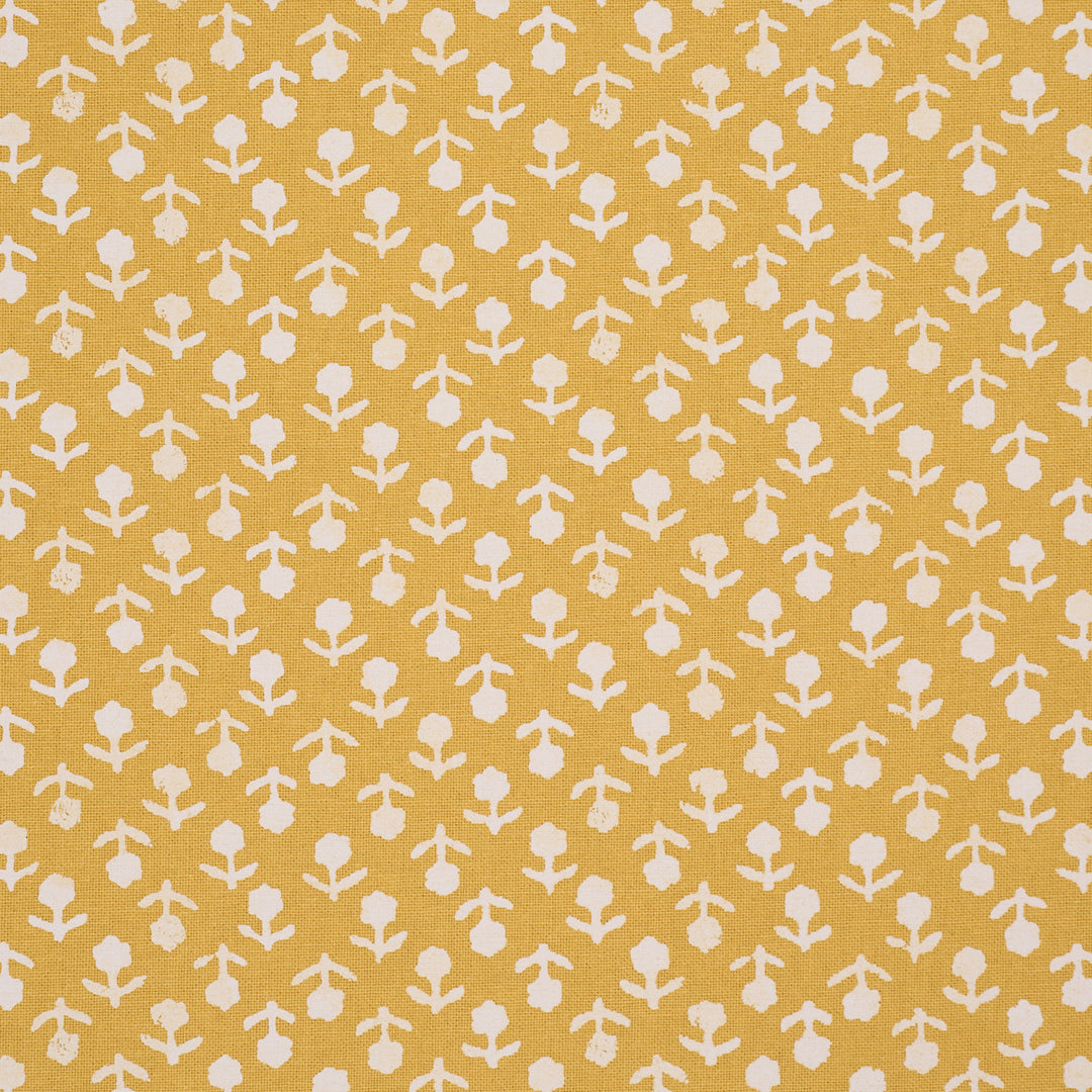 Beatriz Handprint Saffron 179357 by Schumacher Designer Fabric
