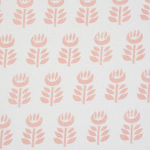 Rosenborg Hand Print Pink 179401 by Schumacher Designer Fabric