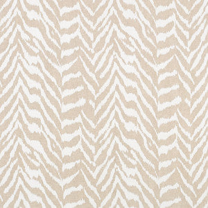 Quincy Hand Print Natural 179411 by Schumacher Designer Fabric