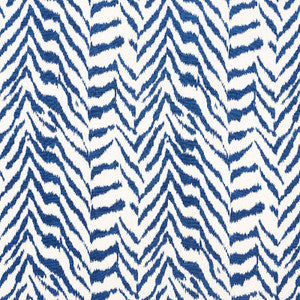 Quincy Hand Print Blue 179412 by Schumacher Designer Fabric