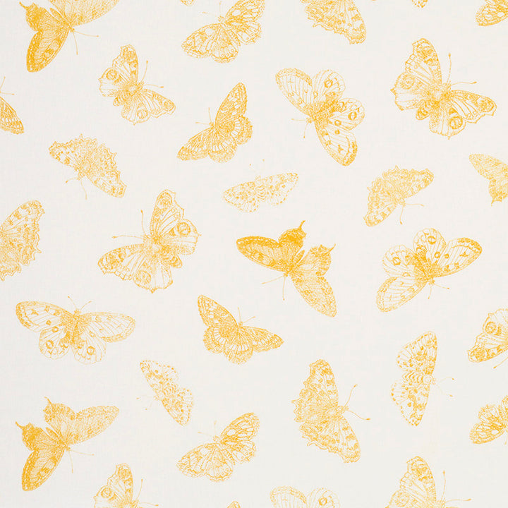 Burnell Butterfly Yellow 179431 by Schumacher Designer Fabric MISTERIOSO COTTON 100% FRANCE </p><p>Repeat: Horizontal: 27" (69CM) and Vertical: 20 1/2" (52CM) 54 - Swanky Fabrics -