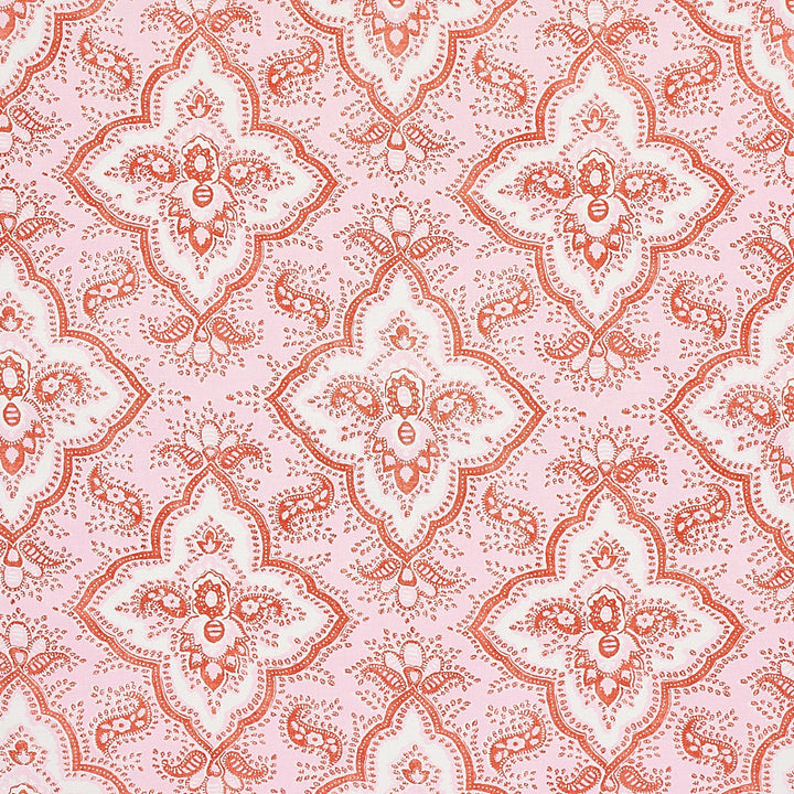 Amalia Medallion Handmade Print Pink 179442 by Schumacher Fabric Schumacher Fabric Amalia Medallion Handmade Print Pink 179442Fabric COTTON 100% UNITED KINGDOM </p><p>Repeat: H: HORZ. 27" (69CM) , V: VERT. 15" (38CM) 54 - Fabric Carolina -