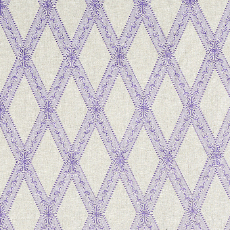 Les Losanges Toile Iris 179462 by Schumacher Fabric Schumacher Fabric Les Losanges Toile Iris 179462Fabric LINEN 100% UNITED KINGDOM </p><p>Repeat: H: HORZ. 4 1/2" (11CM) , V: VERT. 10 1/4" (26CM) 54 - Fabric Carolina -
