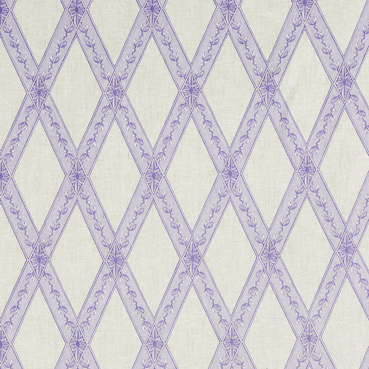 Les Losanges Toile Iris 179462 by Schumacher Fabric Schumacher Fabric Les Losanges Toile Iris 179462Fabric LINEN 100% UNITED KINGDOM </p><p>Repeat: H: HORZ. 4 1/2" (11CM) , V: VERT. 10 1/4" (26CM) 54 - Fabric Carolina -