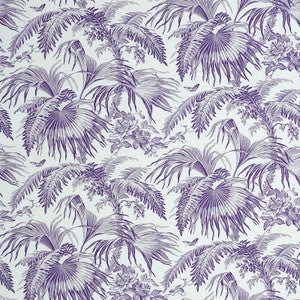 Toile Tropique Purple 179512 by Schumacher Designer Fabric