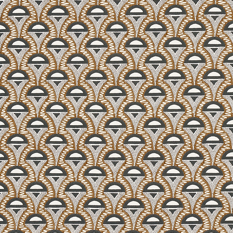 Abelino Camel & Black 179580 by Schumacher Fabric Schumacher Fabric Abelino Camel & Black 179580Fabric COTTON 100% UNITED KINGDOM </p><p>Repeat: H: HORZ. 2 1/2" (6CM), V: VERT. 4 1/5" (11CM) 54 - Fabric Carolina -