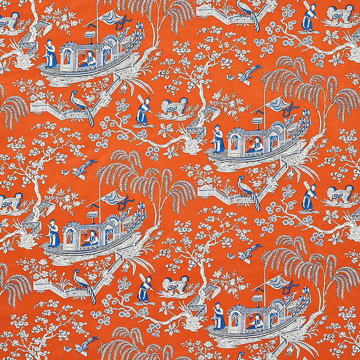 Matsudana Spice 179612 by Schumacher Designer Fabric SCHUMACHER CLASSICS COTTON 100% THAILAND MARTINDALE 20,000 </p><p>Repeat: Horizontal: 54" (137CM) and Vertical: 16 3/4" (43CM) 54 - Swanky Fabrics -