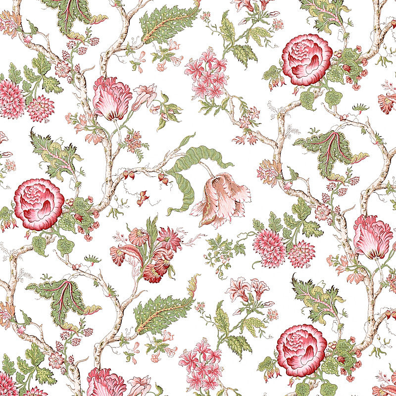 Josephine Pink 179651 by Schumacher Designer Fabric SCHUMACHER CLASSICS LINEN 100% THAILAND MARTINDALE 20,000 </p><p>Repeat: Horizontal: 27" (69CM) and Vertical: 29 1/2" (75CM) 54.5 - Swanky Fabrics -