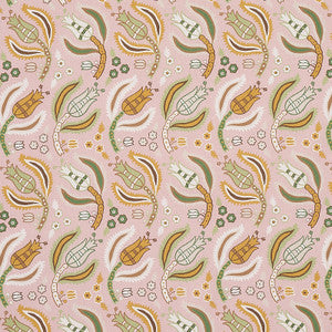 Malabar Vine Blush 179852 by Schumacher Designer Fabric