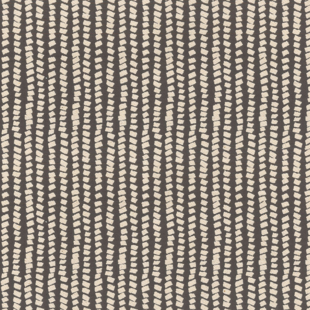 Geo Dots Onyx 180033 by Novogratz Designer Fabric RETRO 70% Cotton 30% Polyester CHINA Wyzenbeek 51,000 Horizontal: 2.00" and Vertical: 6.13" 54" - Swanky Fabrics -