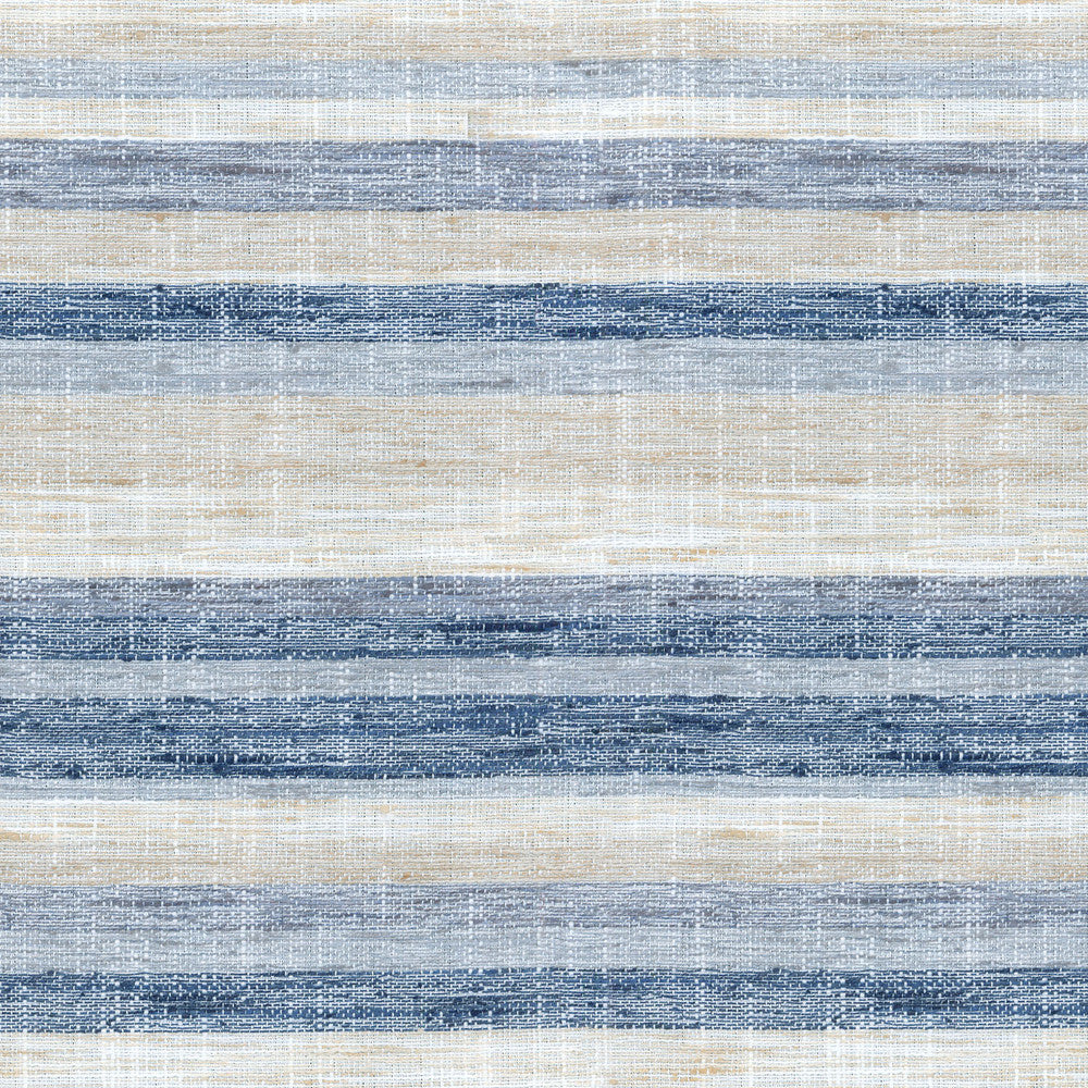 Faded Stripe Indigo 180042 by Novogratz Designer Fabric - 100% Polyester INDIA 45000 Horizontal: 0 and Vertical: 13.5 54 - Swanky Fabrics -