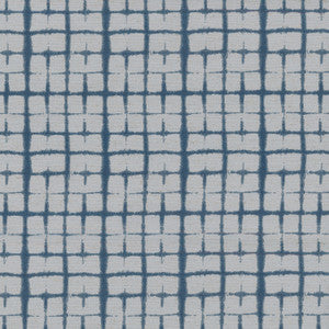 Shibori Plaid Indigo 180063 by Novogratz Designer Fabric
