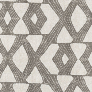 X'S And O'S Grey 180070 by Novogratz Designer Fabric