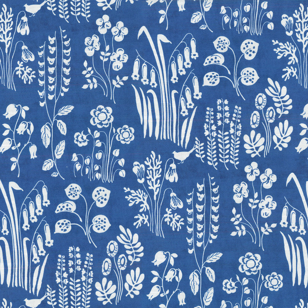 Tallulah Belle Indigo 180082 by Novogratz Designer Fabric - Base:100%Cotton CHINA 39000 Horizontal: 13.5 and Vertical: 27 54 - Swanky Fabrics -