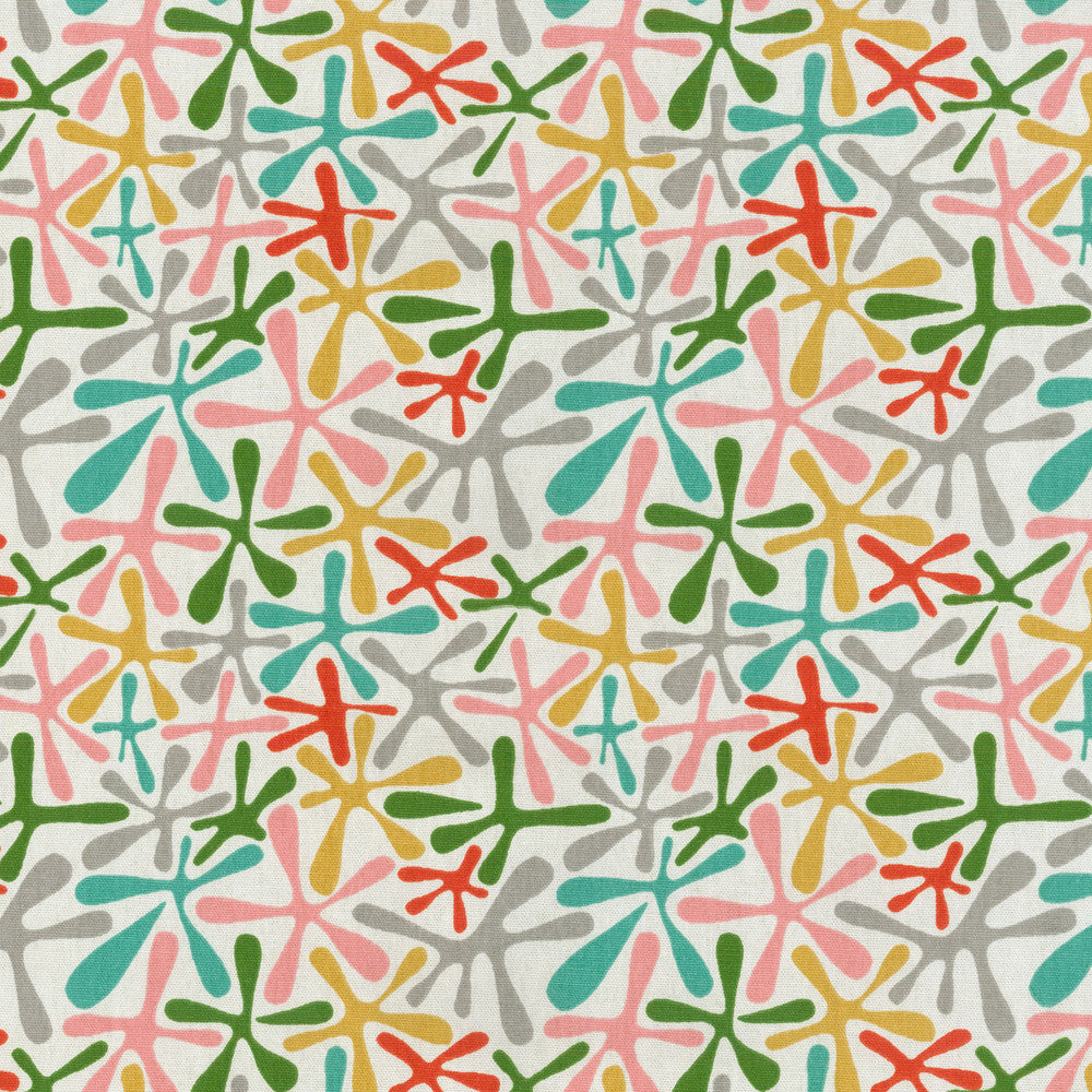 Jumping Jacks Retro Srd 180100 by Novogratz Designer Fabric - 100% Cotton U.S.A. 15000 Horizontal: 6.75 and Vertical: 6.75 54 - Swanky Fabrics -