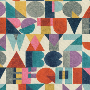 Block Letters Spice - Srd 180141 by Novogratz Designer Fabric