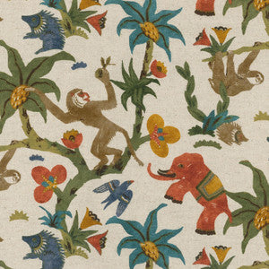 Monkey Business Forest 180152 by Novogratz Designer Fabric