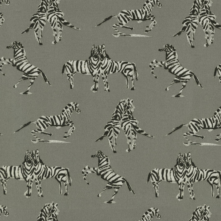 Od Dr Zebra Silver 180261 by Novogratz Designer Fabric - 100% Polyester PAKISTAN Horizontal: 9 and Vertical: 12.75 55 - Swanky Fabrics -