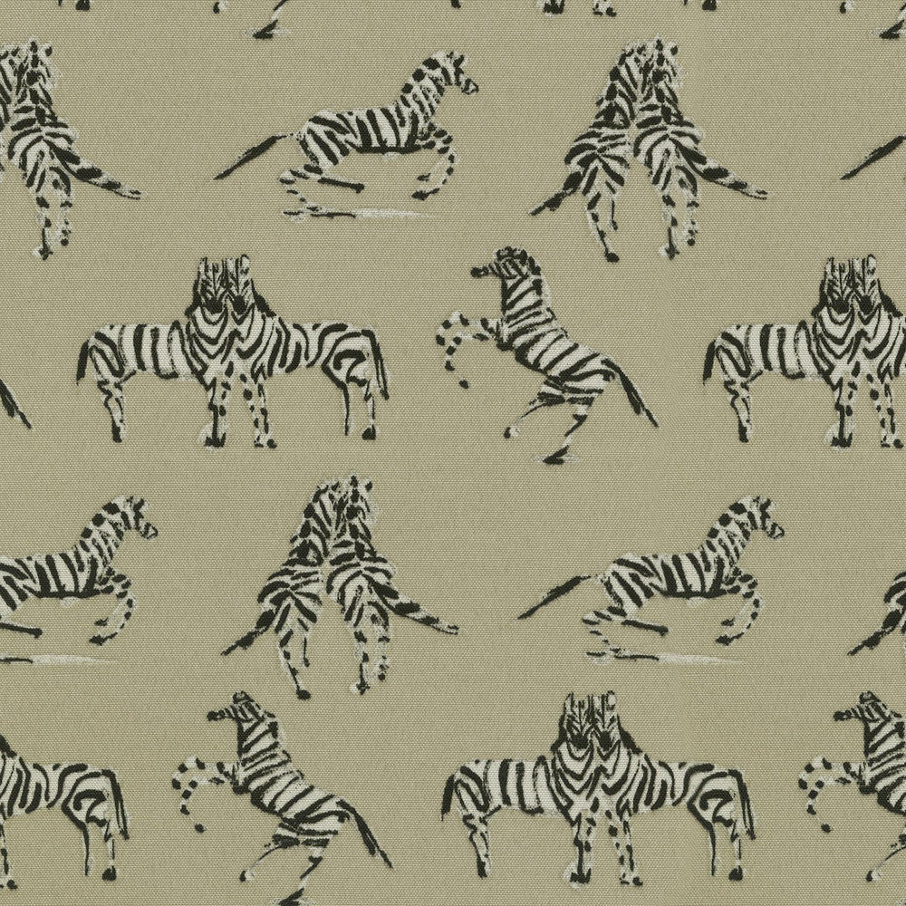 Od Dr Zebra Natural 180262 by Novogratz Designer Fabric - 100% Polyester PAKISTAN Horizontal: 9 and Vertical: 12.75 55 - Swanky Fabrics -