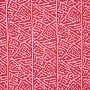 Jagged Maze Pink 180322 by Schumacher Designer Fabric