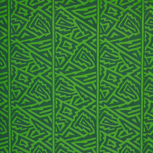 Jagged Maze Green 180323 by Schumacher Designer Fabric