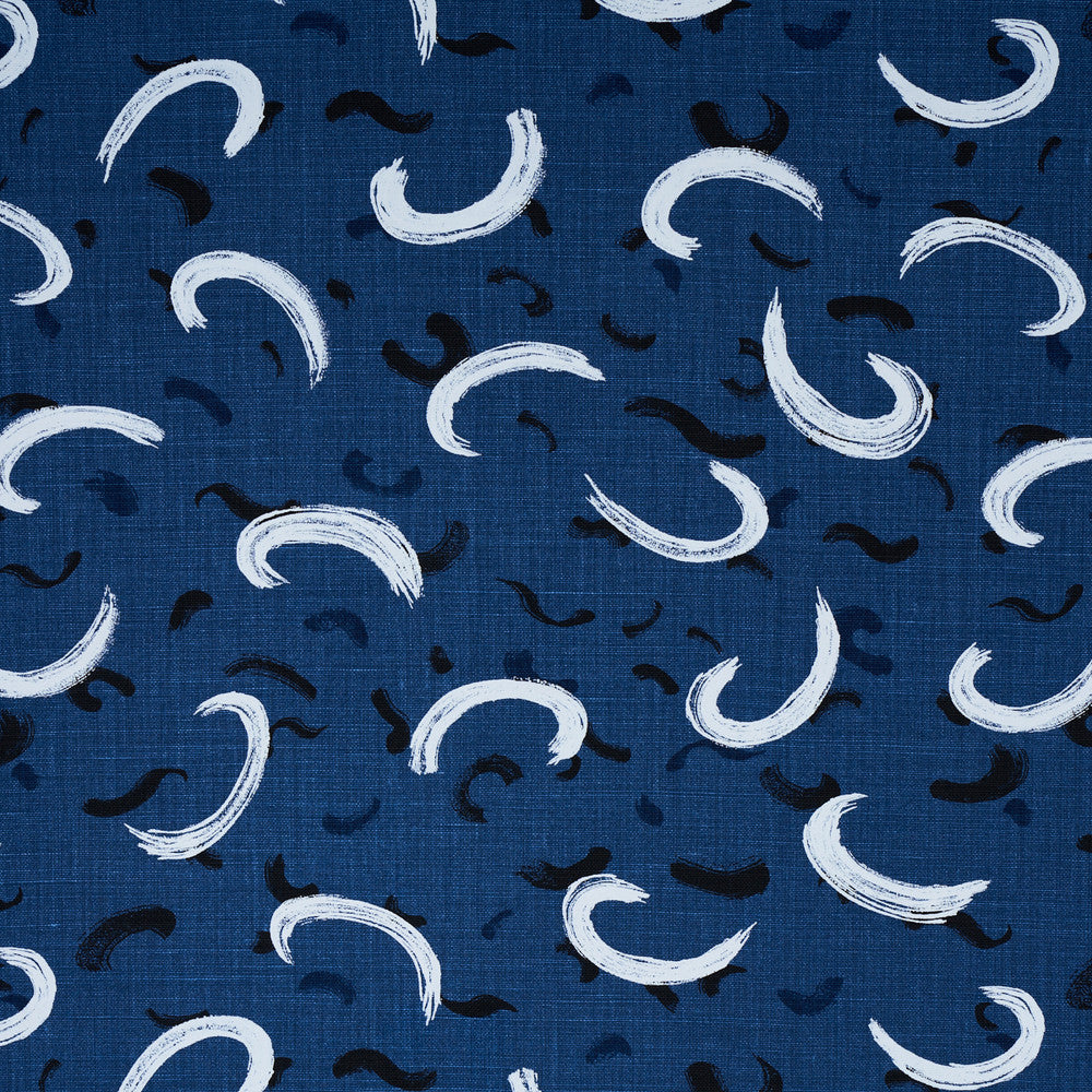 Brushmark Blue 180400 by Schumacher Fabric Schumacher Fabric Brushmark Blue 180400Fabric LINEN 100% SWITZERLAND </p><p>Repeat: H: 0, V: 0 54" (137CM) - Fabric Carolina -