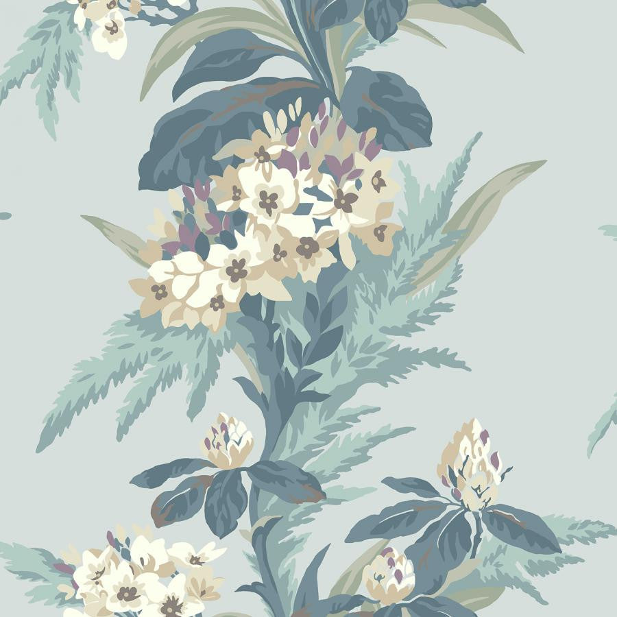 Aurora (Wp) # 03 Seafoam by 1838 Wallcoverings Designer Wallpaper Aurora HALF DROP PASTE THE WALL UNITED KINGDOM V-21" 20.5"X11YD - Swanky Fabrics -