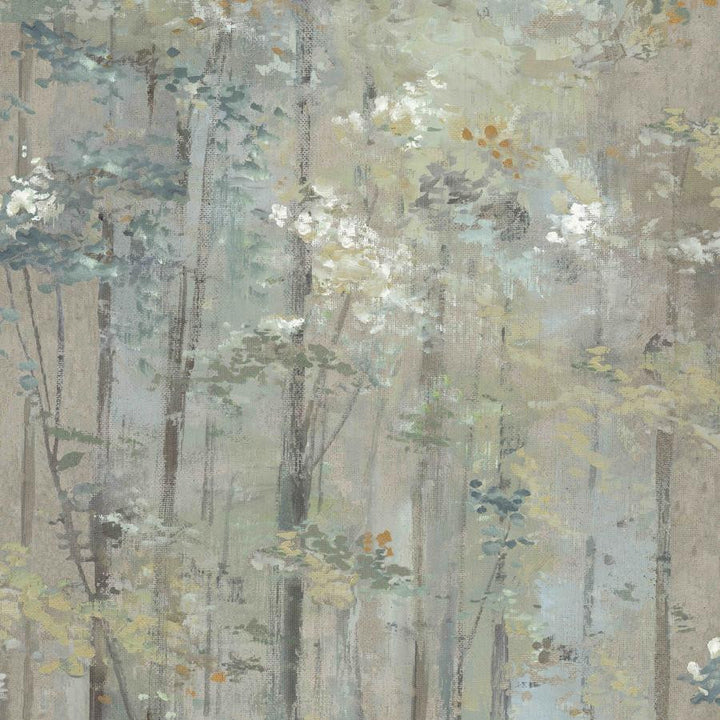 Glade (Wp) # 01 Moss by 1838 Wallcoverings Designer Wallpaper Aurora HALF DROP PASTE THE WALL UNITED KINGDOM V-25" 20.5"X11YD - Swanky Fabrics -