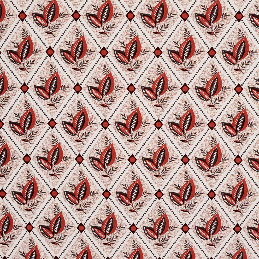 Basile Trellis Spice & Carbon 180571 by Schumacher Designer Fabric