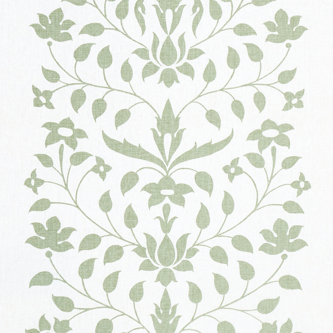 Jaipur Mughal Flower Green 180680 by Schumacher Designer Fabric