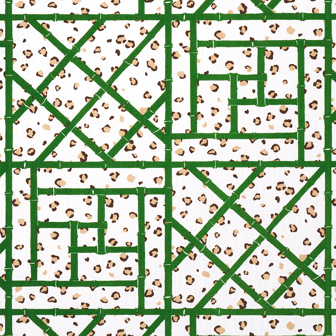 Fancy Beast Indoor/ Outdoor Safari Green 180950 by Schumacher Designer Fabric
