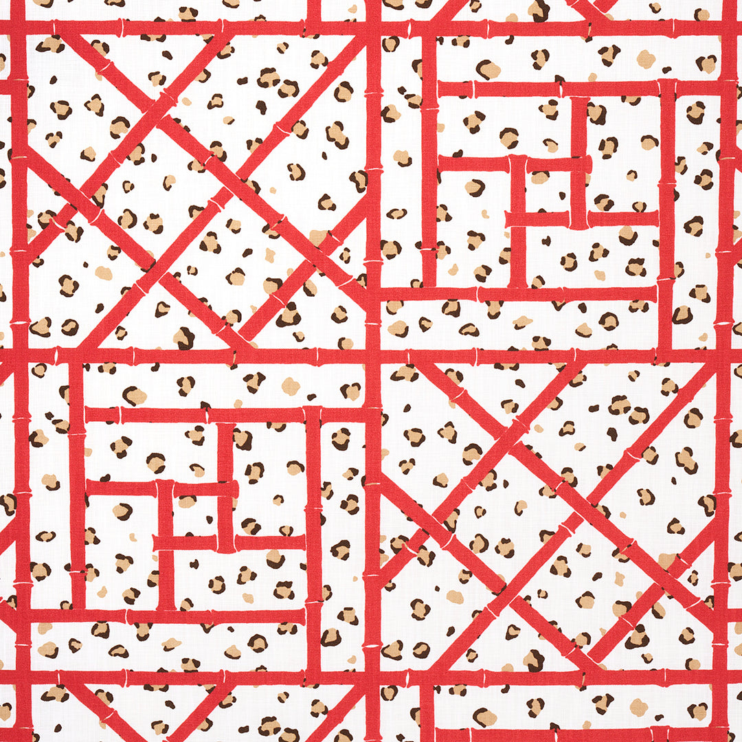 Fancy Beast Indoor/ Outdoor Coral Cheetah 180952 by Schumacher Designer Fabric