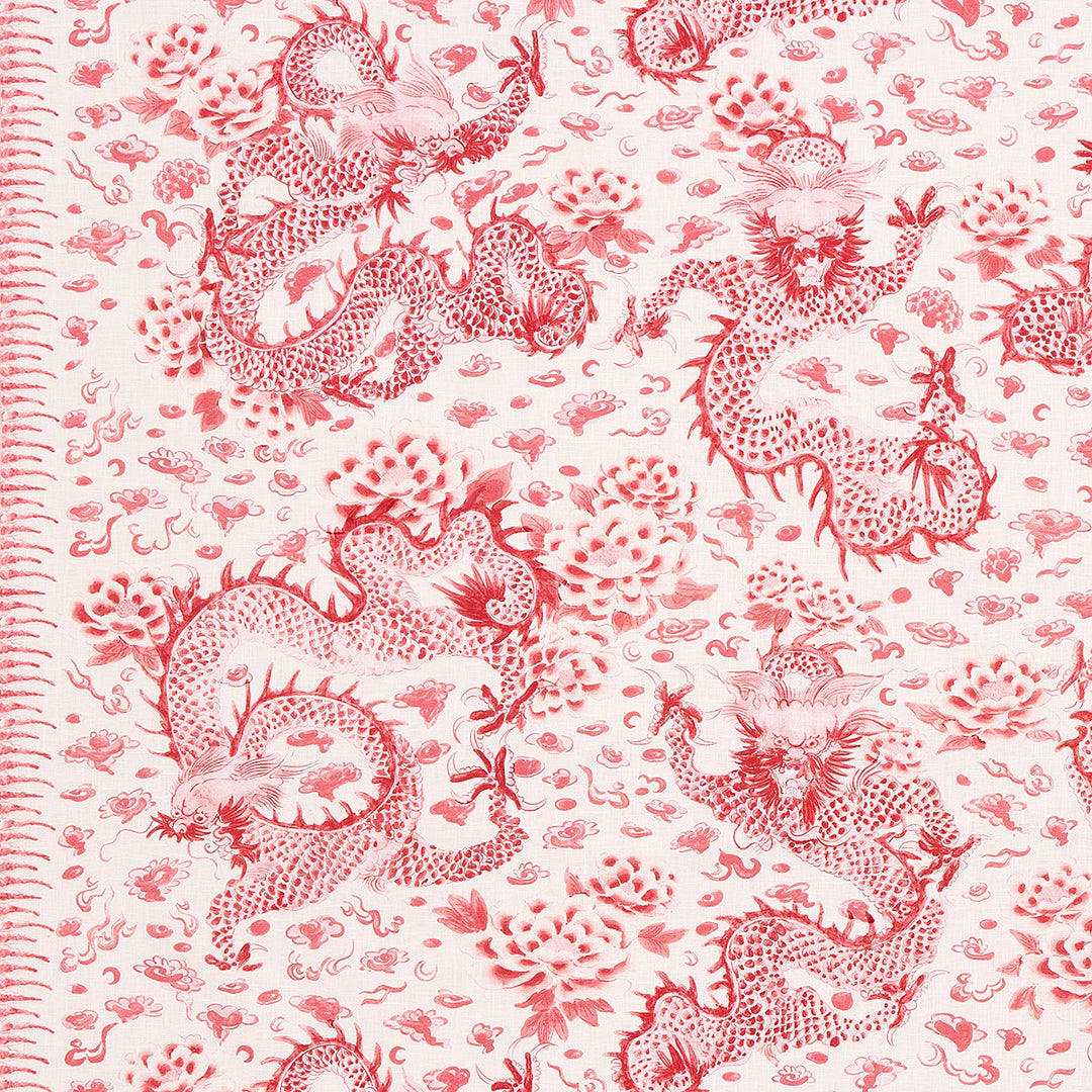 Empress Dragon Rose 181032 by Schumacher Designer Fabric