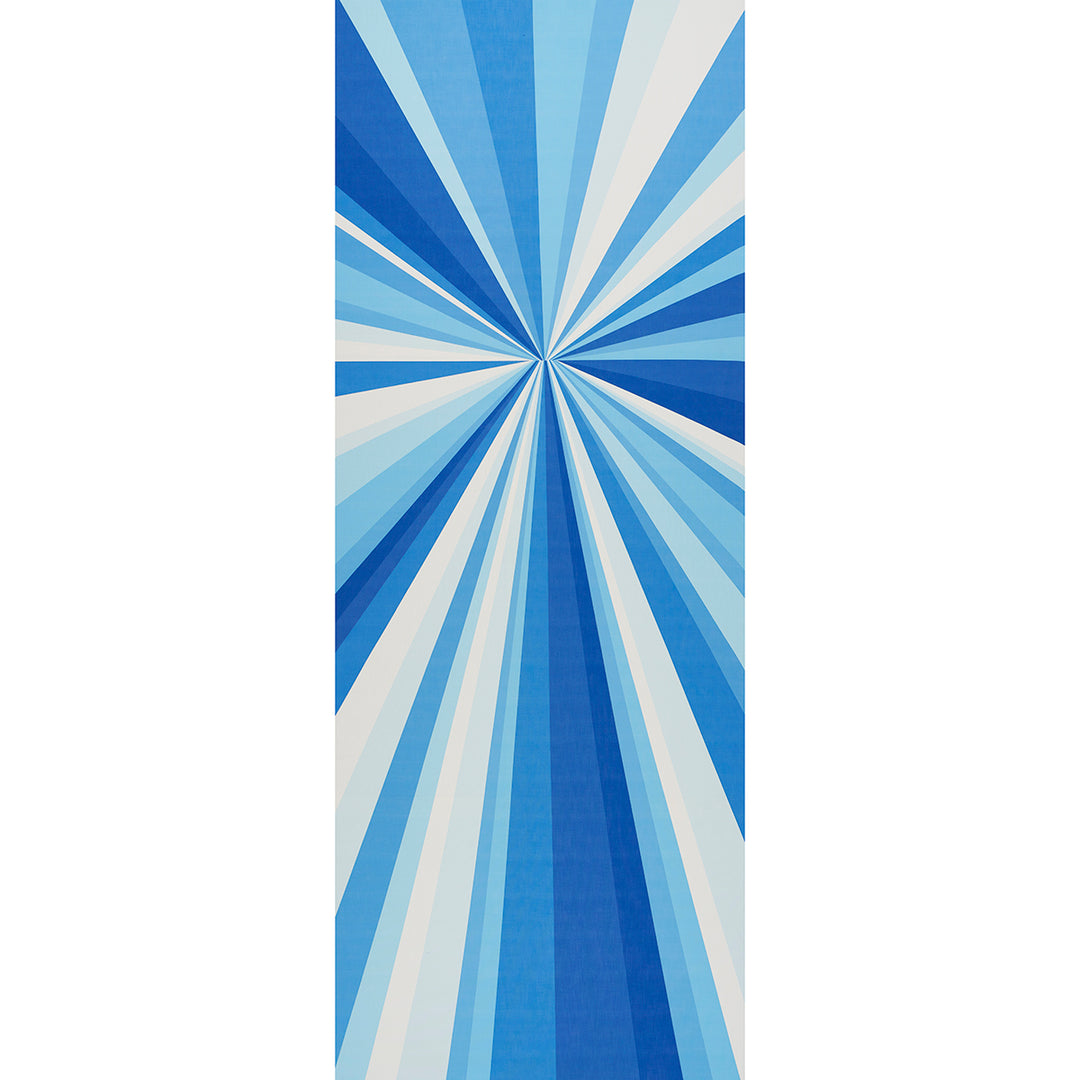Sunbeam Print Indoor/Outdoor Panel Horizon Blue 181090 by Schumacher Designer Fabric