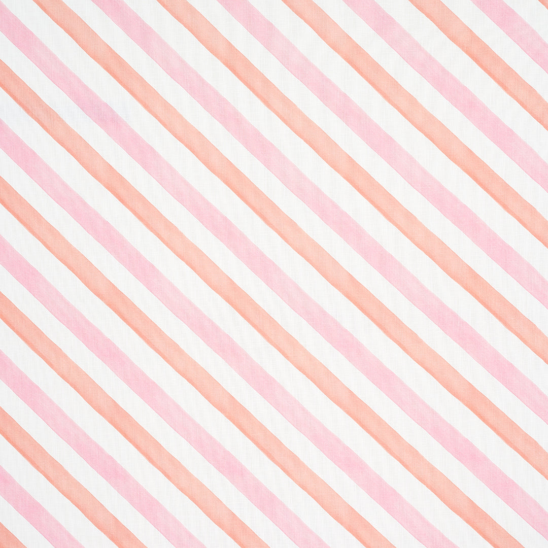 Seaside Stripe Indoor/Outdoor Sorbet 181260 by Schumacher Designer Fabric