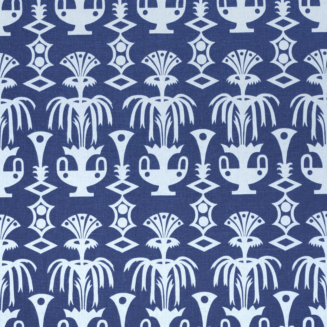 Fountain Grass Blues 181501 by Schumacher Designer Fabric