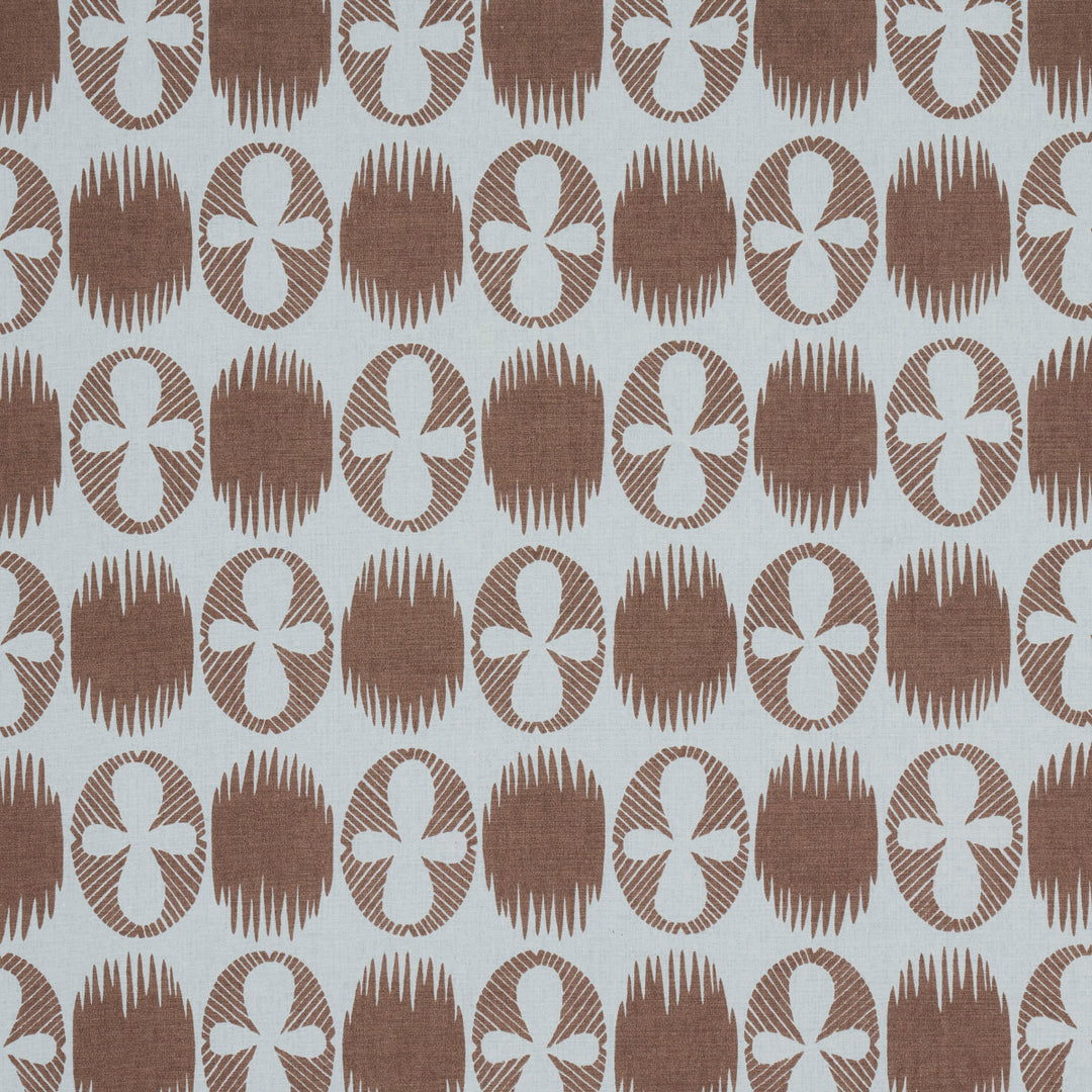 Lunaria Brown On Sky 181510 by Schumacher Designer Fabric
