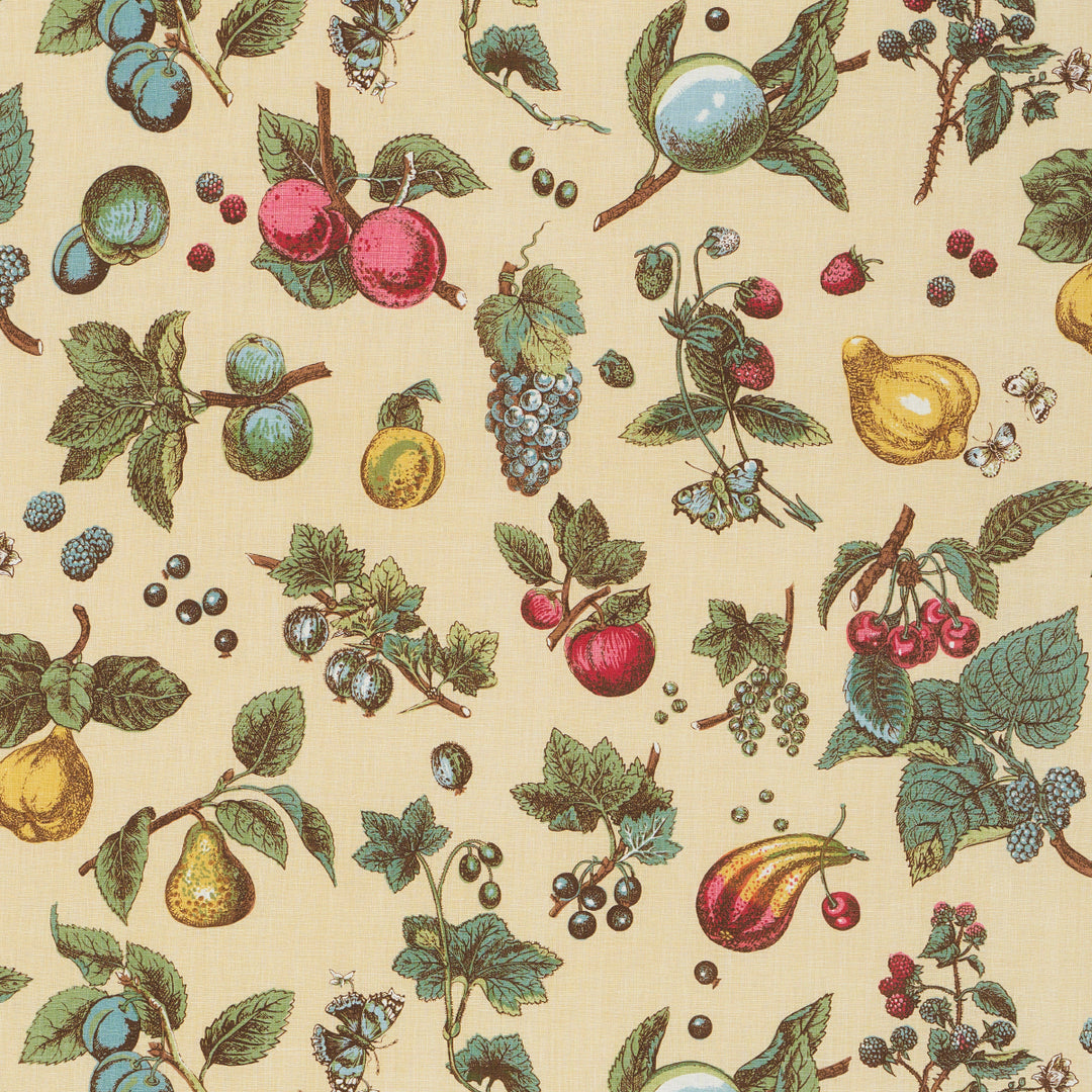 Berry Grove Butter 181892 by Schumacher Designer Fabric