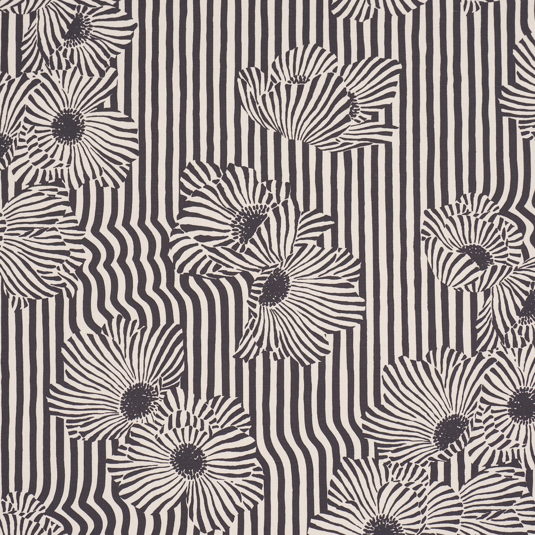 Chaney Floral Carbon 182542 by Schumacher Designer Fabric