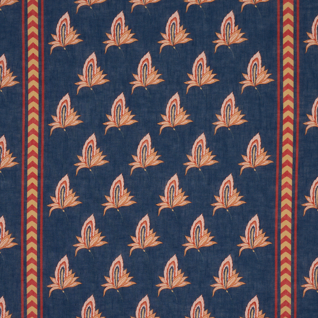Bangalore Imagination Bleu 182600 by Schumacher Designer Fabric
