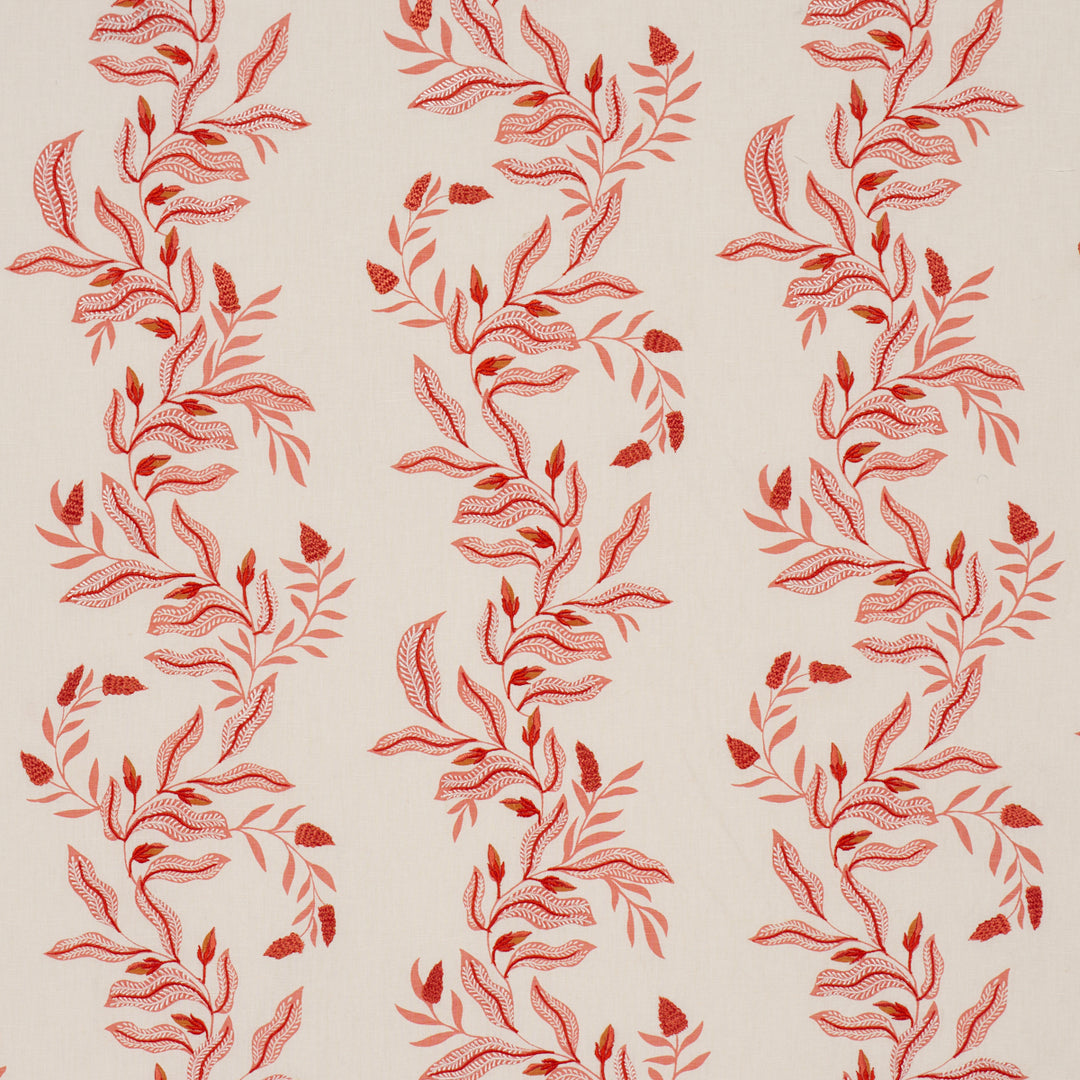Vagary Vines Coral 182640 by Schumacher Designer Fabric