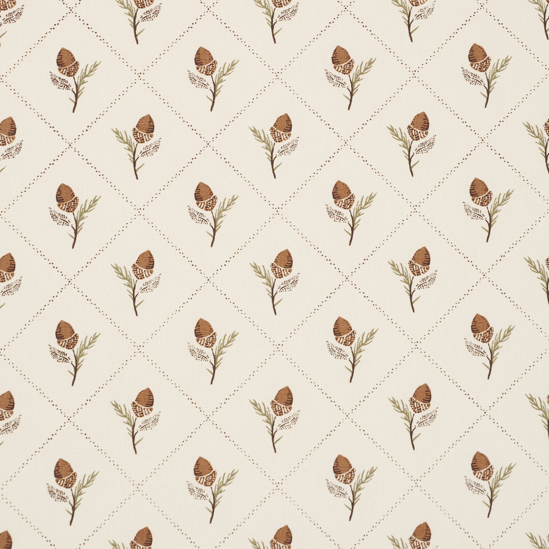 Holden Hand Print Cream 182670 by Schumacher Designer Fabric