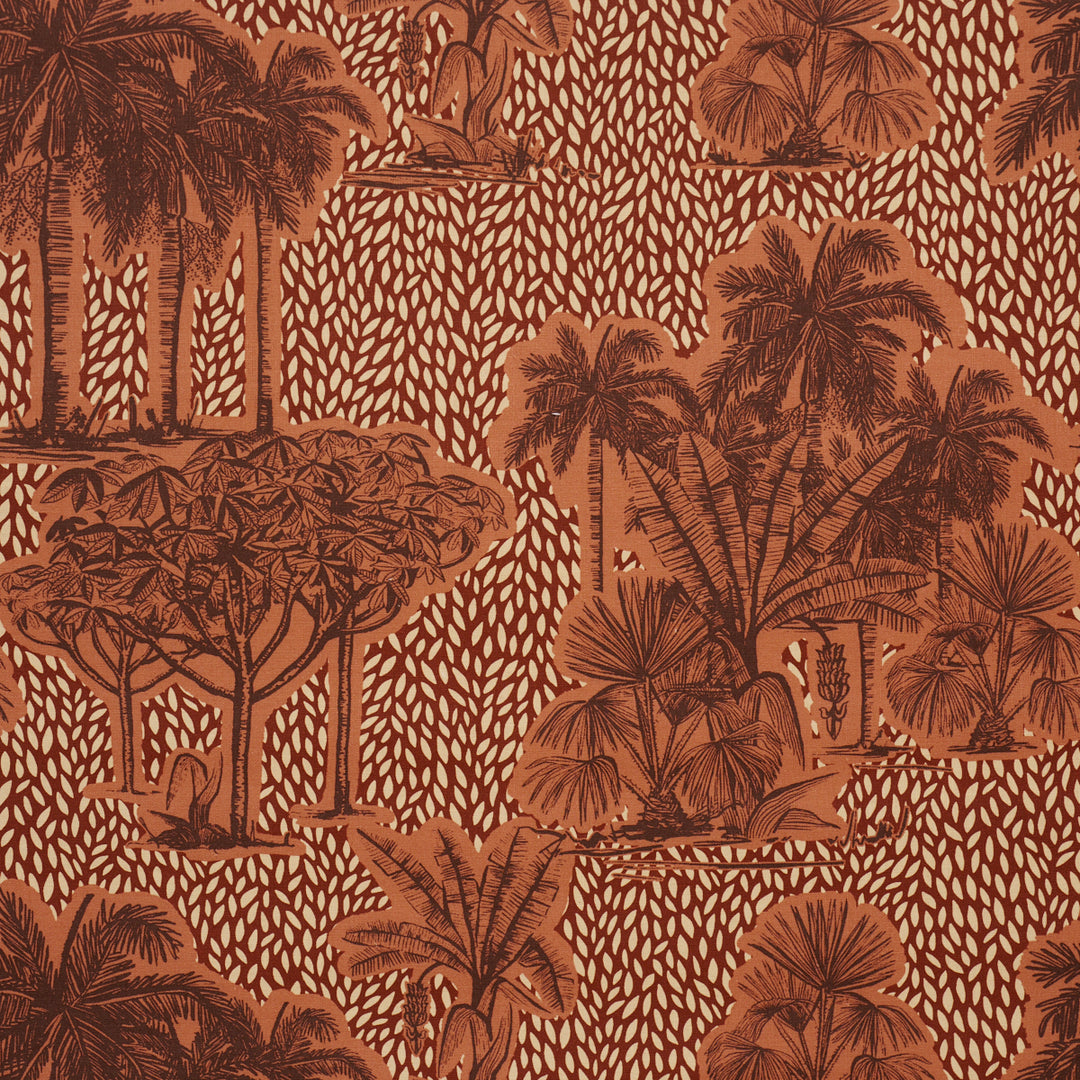 Tropical Safari Print Sunset In Los Llanos 182811 by Schumacher Designer Fabric
