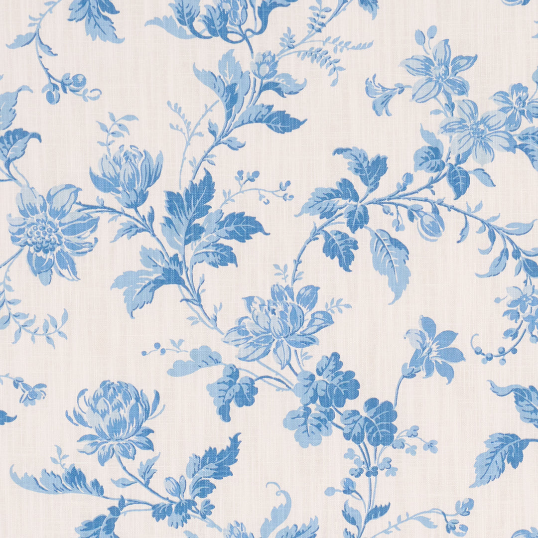 Blomslinga Blue And White 182941 by Schumacher Designer Fabric