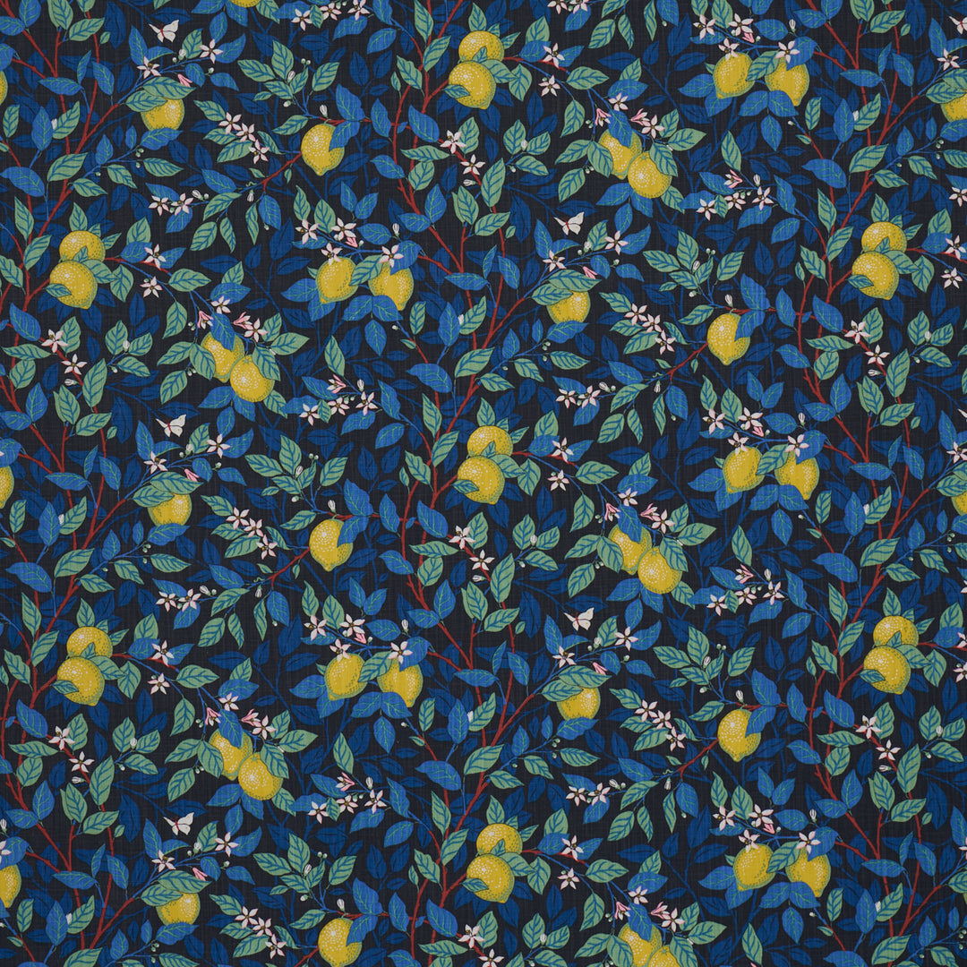 Citronträd Spruce And Blue 182952 by Schumacher Designer Fabric