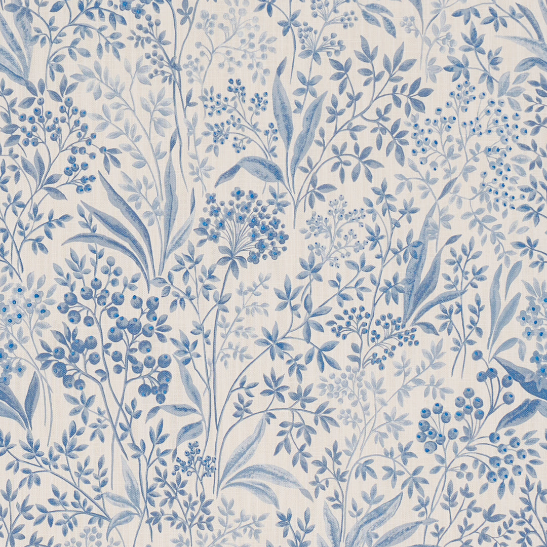Nocturne Blue And White 183022 by Schumacher Designer Fabric